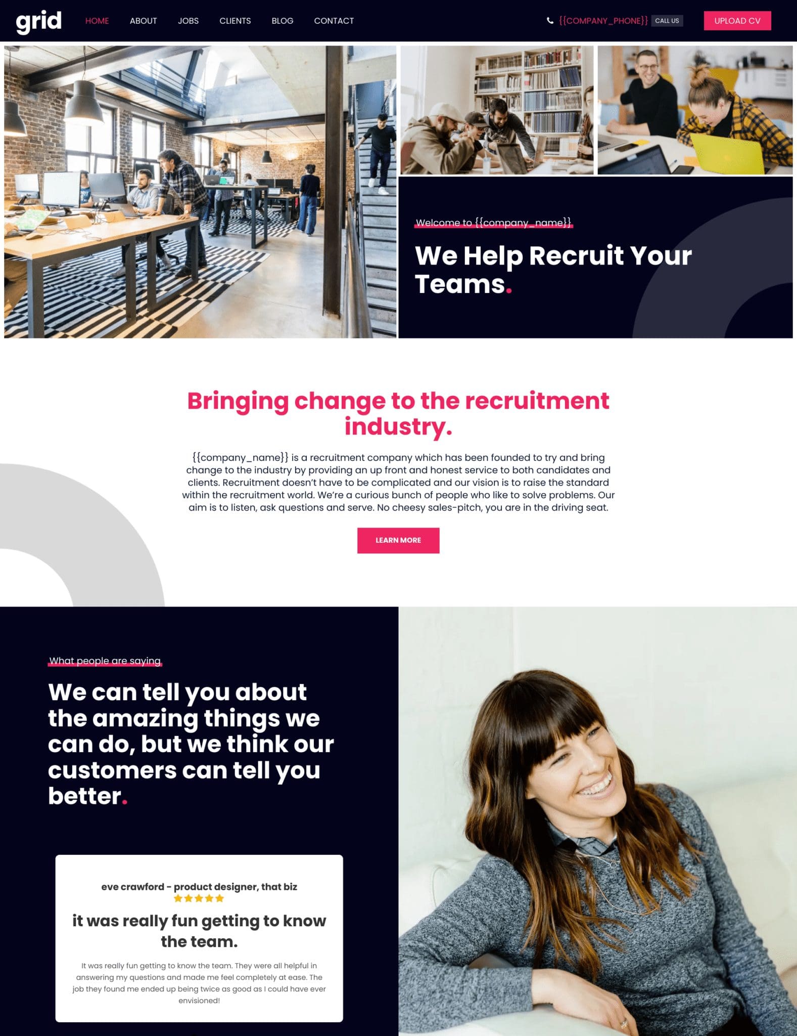 Recruitment Website Templates Recruitment Web Design Recsites